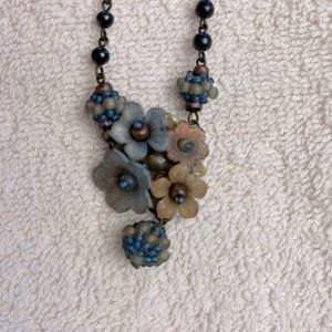 Colleen Toland necklace beautiful shades of blue and tan